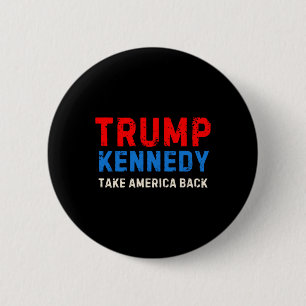 Trump Kennedy 2024 Verkiezing Republikeins  Ronde Button 5,7 Cm