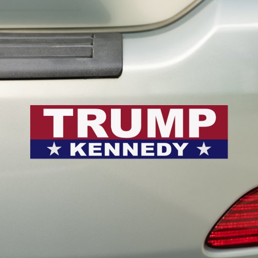 TRUMP KENNEDY BUMPERSTICKER (Op auto)