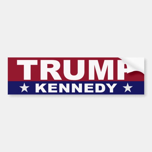 TRUMP KENNEDY BUMPERSTICKER (Voorkant)
