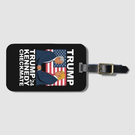 Trump Kennedy Checkmate 2024 - Trump Kennedy Bagagelabel (Voorkant (horizontaal))