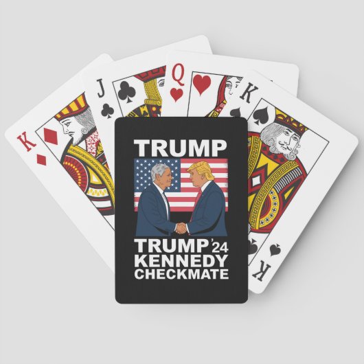 Trump Kennedy Checkmate 2024 - Trump Kennedy Pokerkaarten (Achterkant)