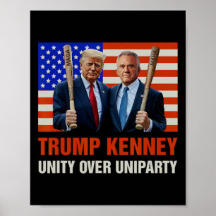 Trump Kennedy Eenheid Over Uniparty 2025 Grappig K Poster