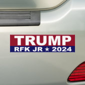 TRUMP KENNEDY RFK JR BUMPERSTICKER (Op auto)