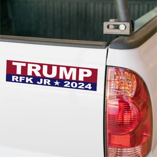 TRUMP KENNEDY RFK JR BUMPERSTICKER (Op Truck)
