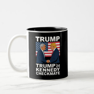 Trump Kennedy Schaakmat 2024 Stem Trump Kennedy  Tweekleurige Koffiemok