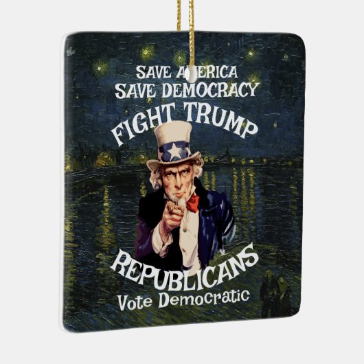 Trump Keramisch Ornament (Rechts)