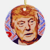 Trump Keramisch Ornament (Voorkant)