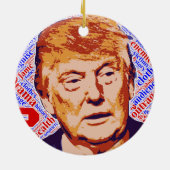 Trump Keramisch Ornament (Achterkant)