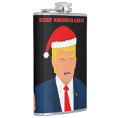 Trump Kerst drink Fles - Keep America Great Heupfles (Rechts)