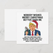 Trump Kerst Niemand wenst vrolijk kerstfeest Feestdagenkaart (Voorkant / Achterkant)