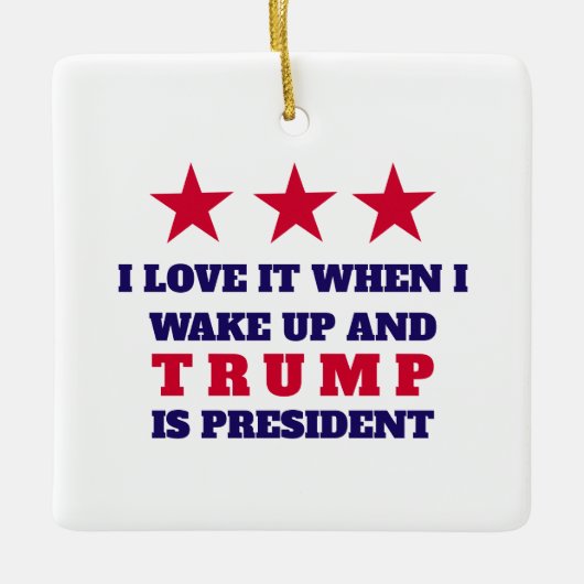TRUMP Kerstboom Ornament Decor (Voorkant)