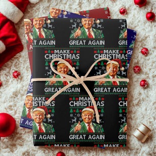 Trump Kerstcadeau, Maak Kerstmis weer Groot Inpakpapier Vel