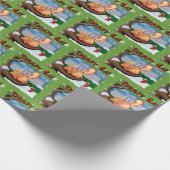 Trump KerstFunny Cadeaupapier (Hoek)