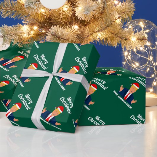 Trump kerstinpakpapier Keep America Great Cadeaupapier (Feestdagen)