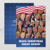 Trump-kerstkaart Feestdagenkaart (Voorkant / Achterkant)