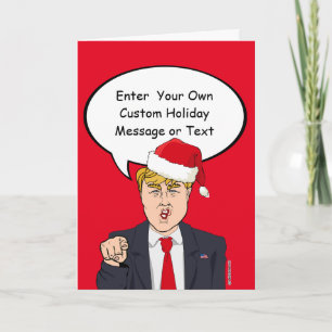Trump-kerstKaart - Pas uw bericht aan -.pn Feestdagen Kaart