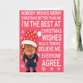Trump-kerstkaartje Feestdagen Kaart (Voorkant)