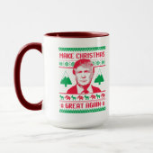 Trump-kerstkeuken - maak kerstmis geweldig! mok (Links)