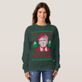 Trump-kerstkeuken - maak kerstmis geweldig! trui (Voorkant volledig)