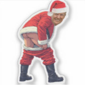 trump kerstman Donald Trump Beeld  Sticker (Voorkant)
