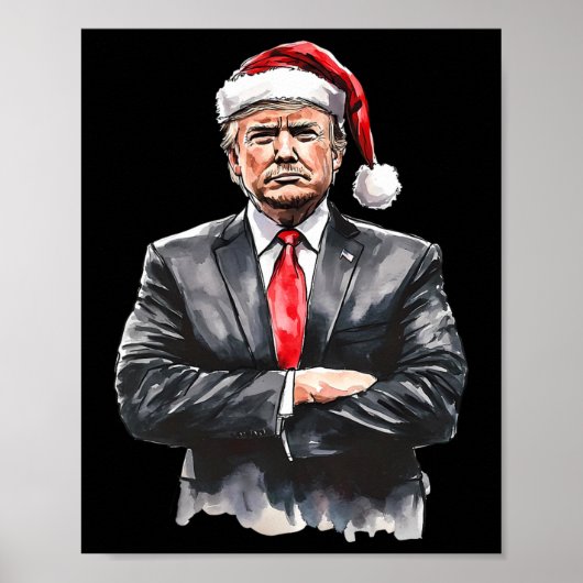 Trump Kerstman Hat Daddy's Home Verkiezingen 20 Poster (Voorkant)