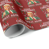 Trump Kerstman Hoed | Maak Kerstmis Groot Again Cadeaupapier (Rol Hoek)