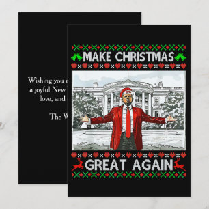 Trump Kerstman Hoed   Maak Kerstmis Groot Again Feestdagenkaart