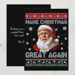 Trump Kerstman Maak Kerstmis Weer Groot Feestdagenkaart