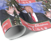 Trump Kerstmis Cadeaupapier (Rol Hoek)