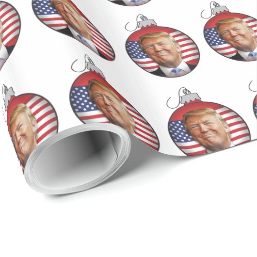 Trump Kerstmis Cadeaupapier (Rol Hoek)