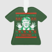 Trump Kerstmis - de garnaal die kerst stal - Ornament (voorkant)