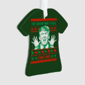 Trump Kerstmis - de garnaal die kerst stal - Ornament (voorkant)