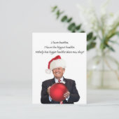 Trump Kerstmis: De grootste bubbels Feestdagenkaart (Staand voorkant)