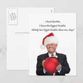 Trump Kerstmis: De grootste bubbels Feestdagenkaart (Voorkant / Achterkant)