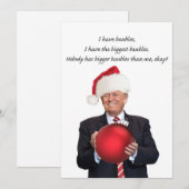 Trump Kerstmis: De grootste bubbels Feestdagenkaart (Voorkant / Achterkant)