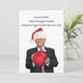 Trump Kerstmis: De grootste bubbels Feestdagenkaart (Staand voorkant)