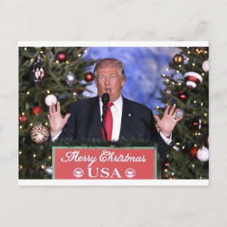 Trump Kerstmis Feestdagenkaart