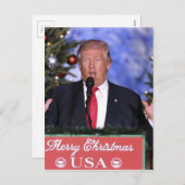 Trump Kerstmis Feestdagenkaart (Voorkant / Achterkant)