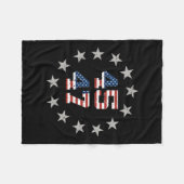 Trump Kerstmis Fleece Deken (Voorkant (Horizontaal))