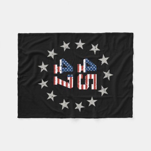 Trump Kerstmis Fleece Deken (Voorkant (Horizontaal))