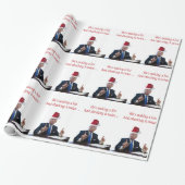 Trump Kerstmis: Hij maakt een lijst Cadeaupapier (Uitgerold)