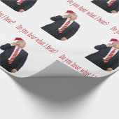 Trump Kerstmis: Hoor je wat ik hoor? Cadeaupapier (Hoek)