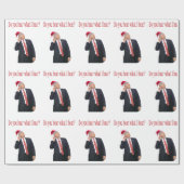 Trump Kerstmis: Hoor je wat ik hoor? Cadeaupapier (Vlak)