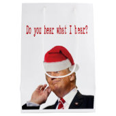 Trump Kerstmis: Hoor je wat ik hoor? Medium Cadeauzakje (Achterkant)