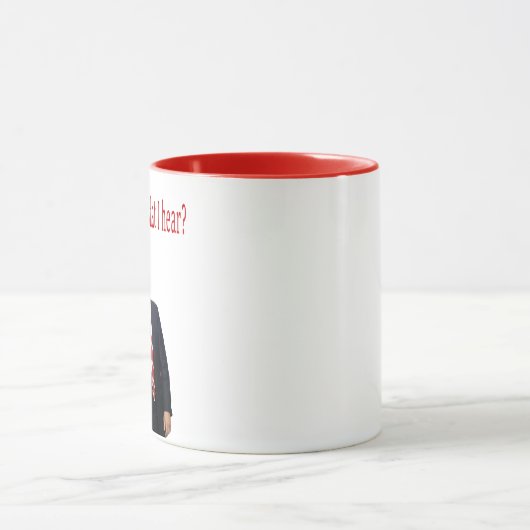 Trump Kerstmis: Hoor je wat ik hoor? Mok (Midden)