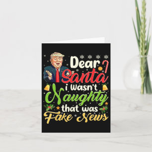 Trump Kerstmis - Ik was niet stout Kaart