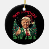 Trump Kerstmis, maak Kerstmis weer geweldig Keramisch Ornament (Voorkant)