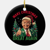 Trump Kerstmis, maak Kerstmis weer geweldig Keramisch Ornament (Achterkant)