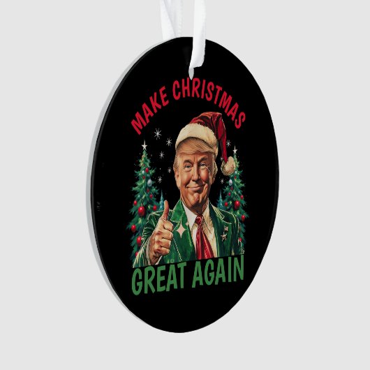 Trump Kerstmis, maak Kerstmis weer geweldig Ornament (voorkant)