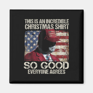 Trump Kerstmis pyjama zo goed iedereen is het eens Magneet